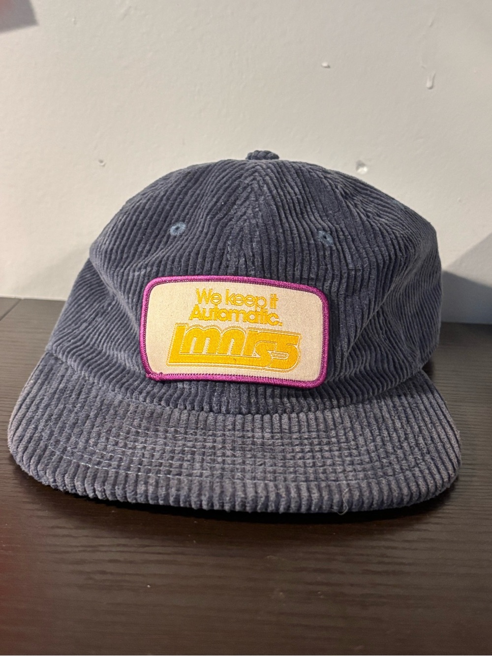Lumineers Hat Mens OSFM Blue Corduroy We Keep It Automatic Strapback Cap 2025